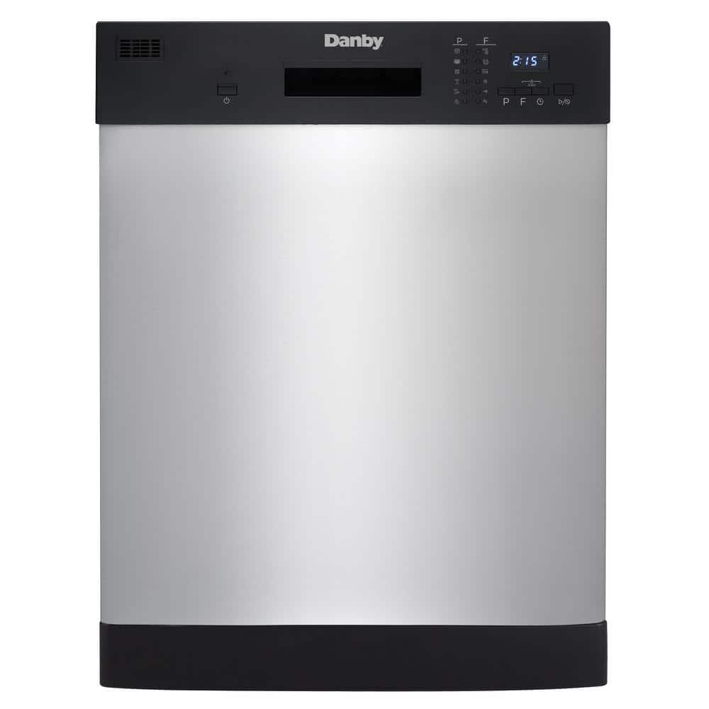 Danby 24 inFront Control Stainless Steel Dishwasher with Stainless Steel Tub 52 DB