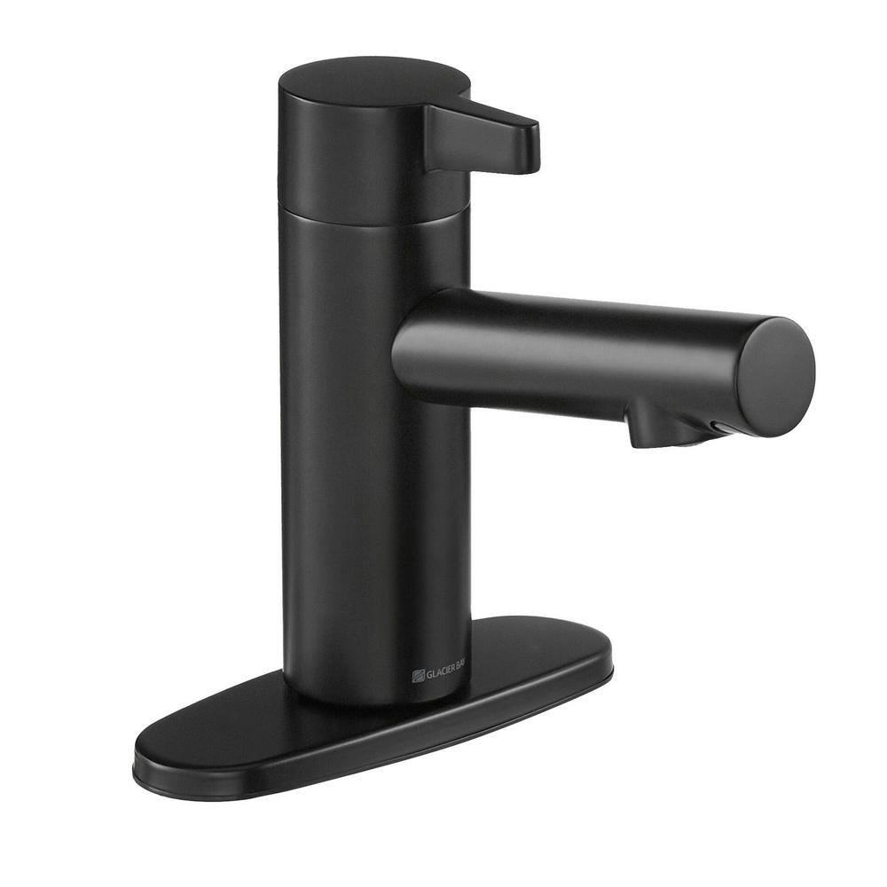 Glacier Bay Modern Single Hole Touchless Single-Handle Bathroom Faucet in Matte Black HD67688W-6010H