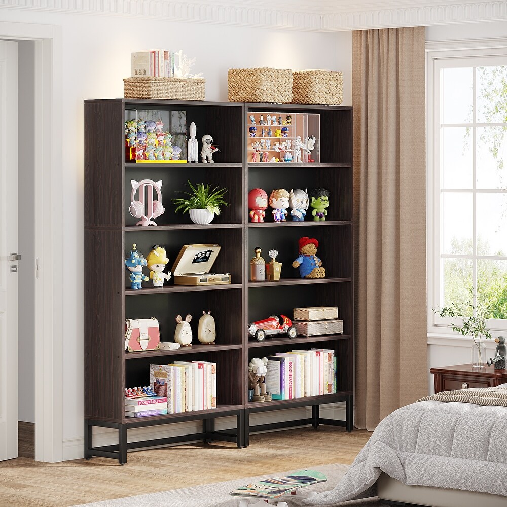 70.8 inches Bookcase Bookshelf with 5 Tier Shelves