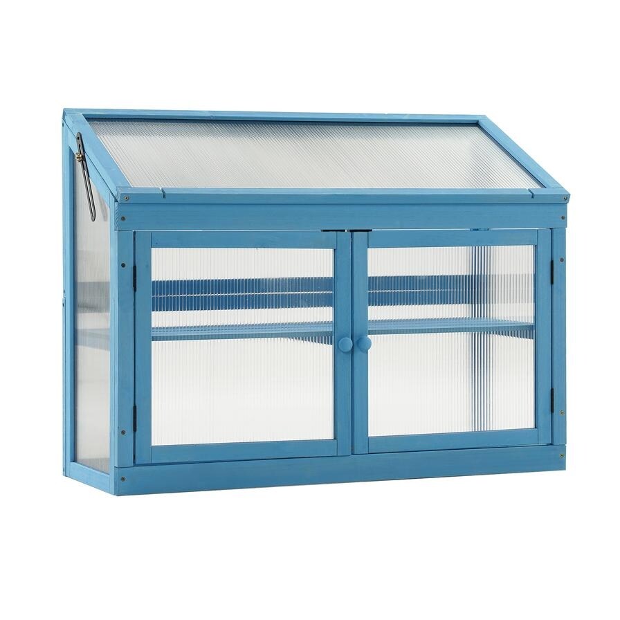MCombo 2 Tier Cold Frame Greenhouse  Solid Wood 0160
