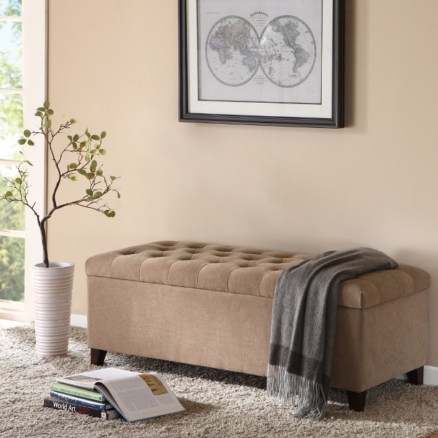 Tufted Top Storage Bench