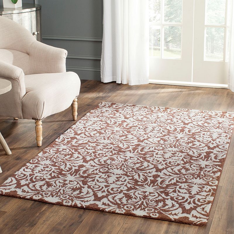 Safavieh Chelsea Palmaire Damask Hand Hooked Wool Rug