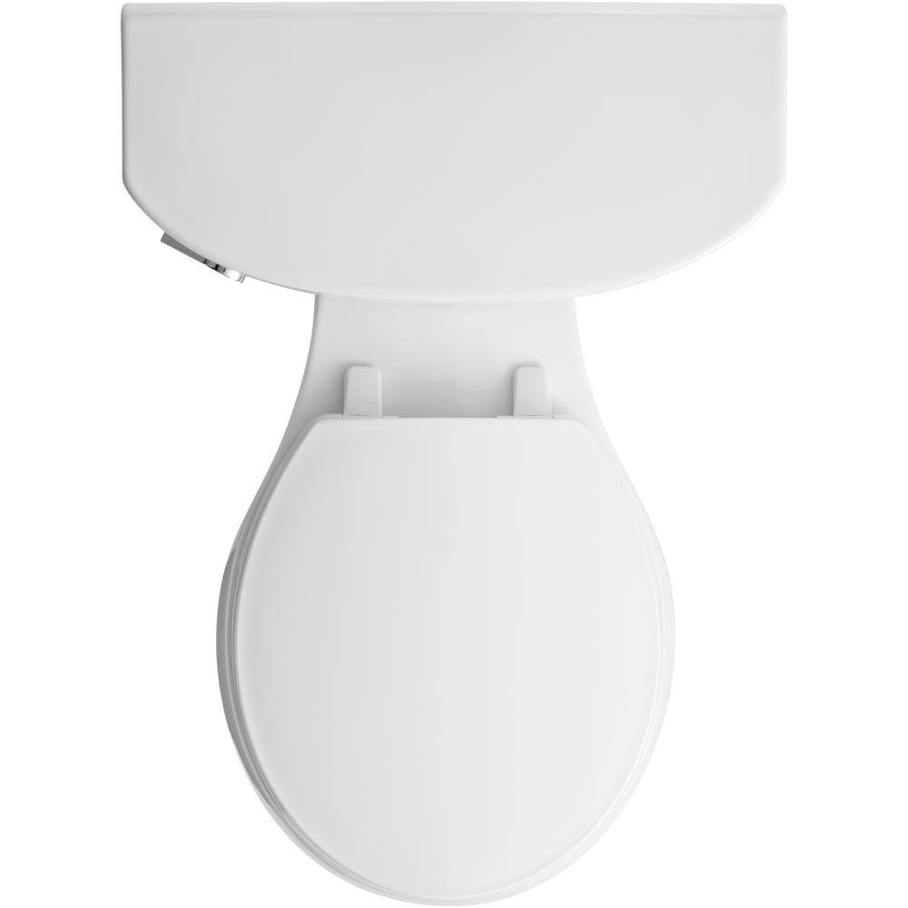 KOHLER Cimarron 2-piece Complete Solution 1.28 GPF Single Flush Round Toilet in White (Slow-Close Seat Included) K-78249-0