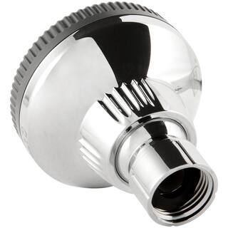 Glacier Bay 1-Spray 1.4 in. Single Wall Mount Fixed Shower Head in Chrome 8475100HC