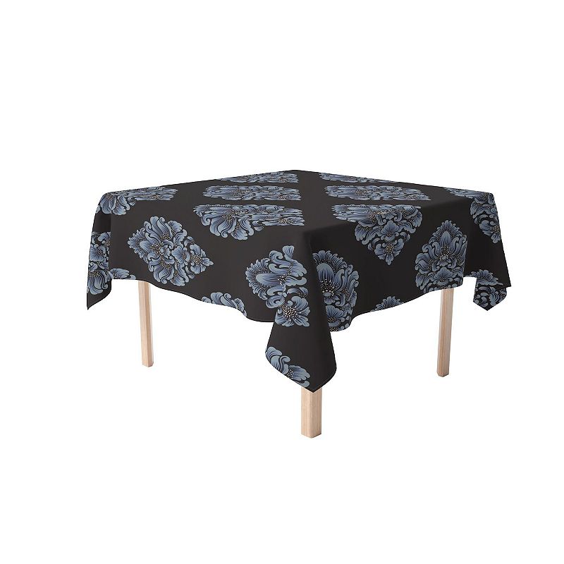 Square Tablecloth， 100% Cotton， 52x52， Floral 165