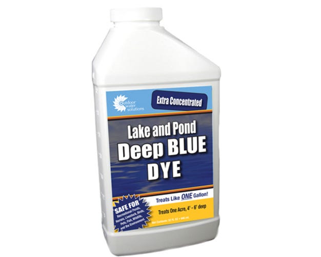 Outdoor Water Solutions Lake  Pond Deep Blue Dye 1 Quart PSP0176