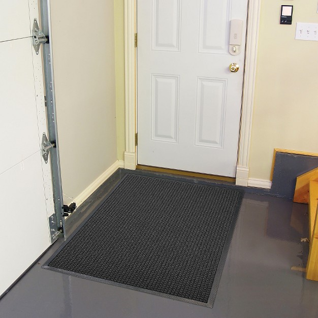 3 x27 x4 x27 Solid Dotted Doormat Charcoal Hometrax