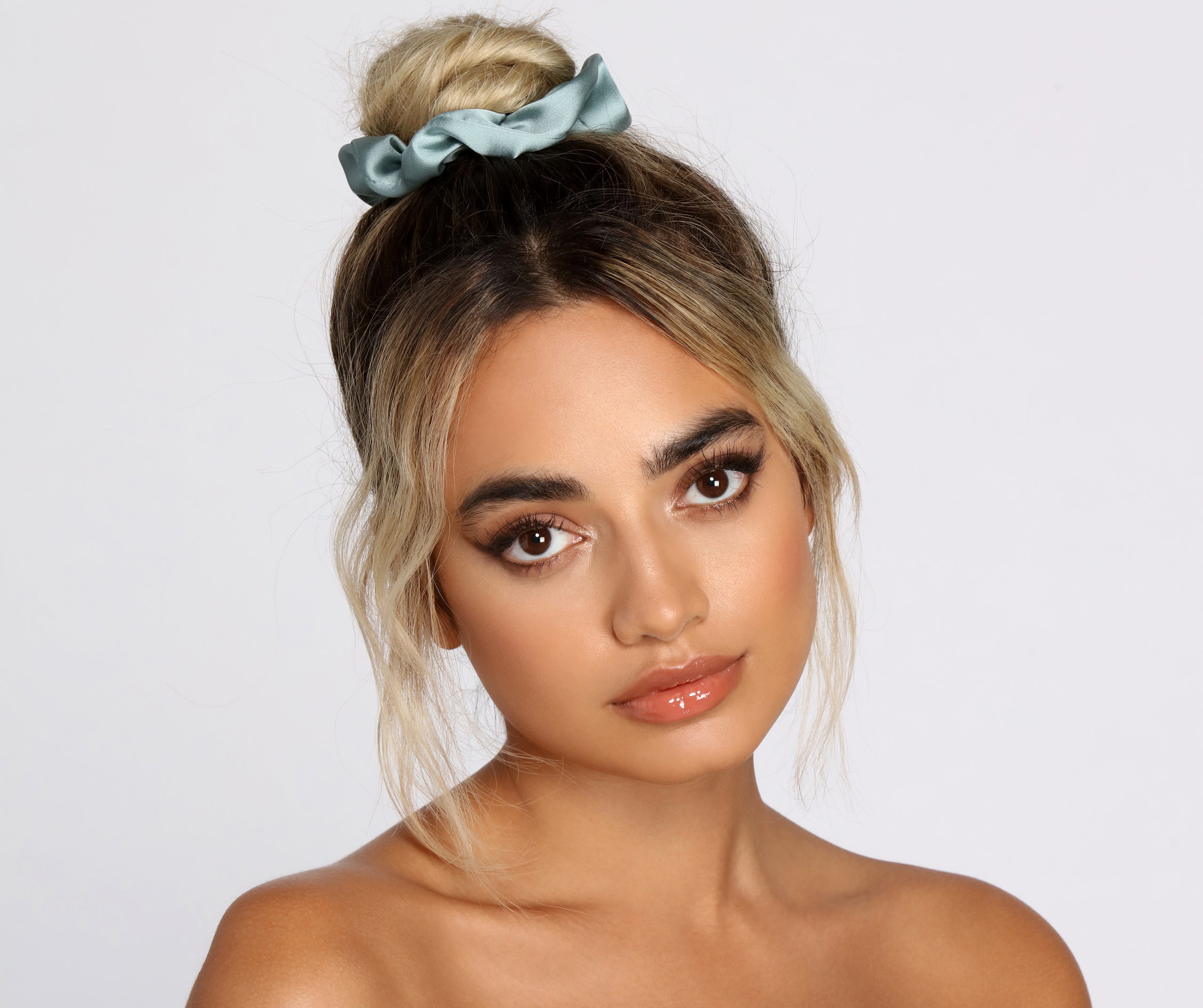 Pretty In Pastel Satin Scrunchy 5 Pack