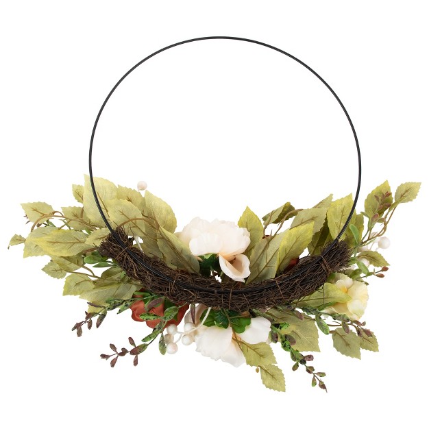 Autumn Harvest Artificial Floral Fall Foliage Twig Wreath