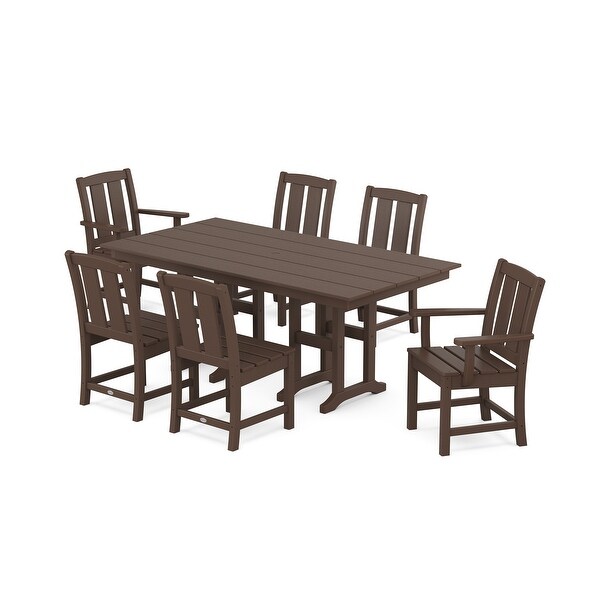 POLYWOOD Mission 7Piece Farmhouse Dining Set