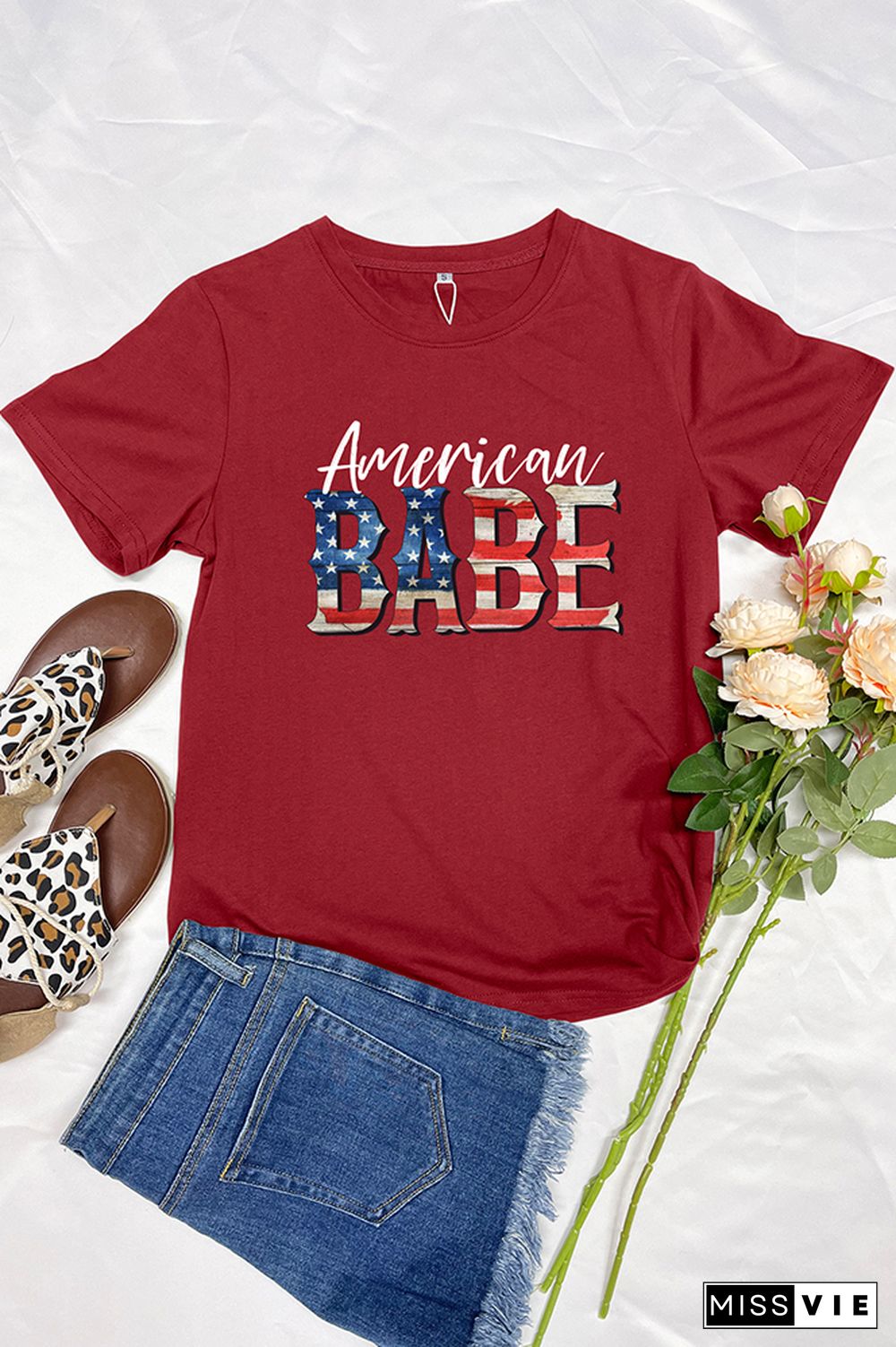 American Babe Graphic Tee Wholesale