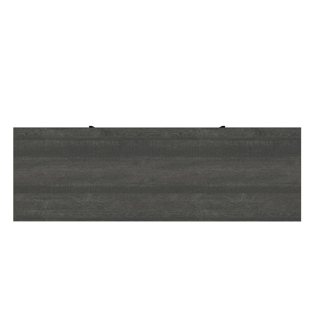 SCOTT LIVING KAPLAN 48 in. Freestanding Media Console Wooden Electric Fireplace in Gray Fawn Aged Oak HDSLFP48L-1A