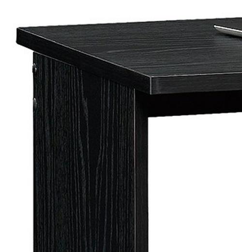 Mainstays Small Space Writing Desk with 2 Shelves True Black Oak Finish  Crowdfused