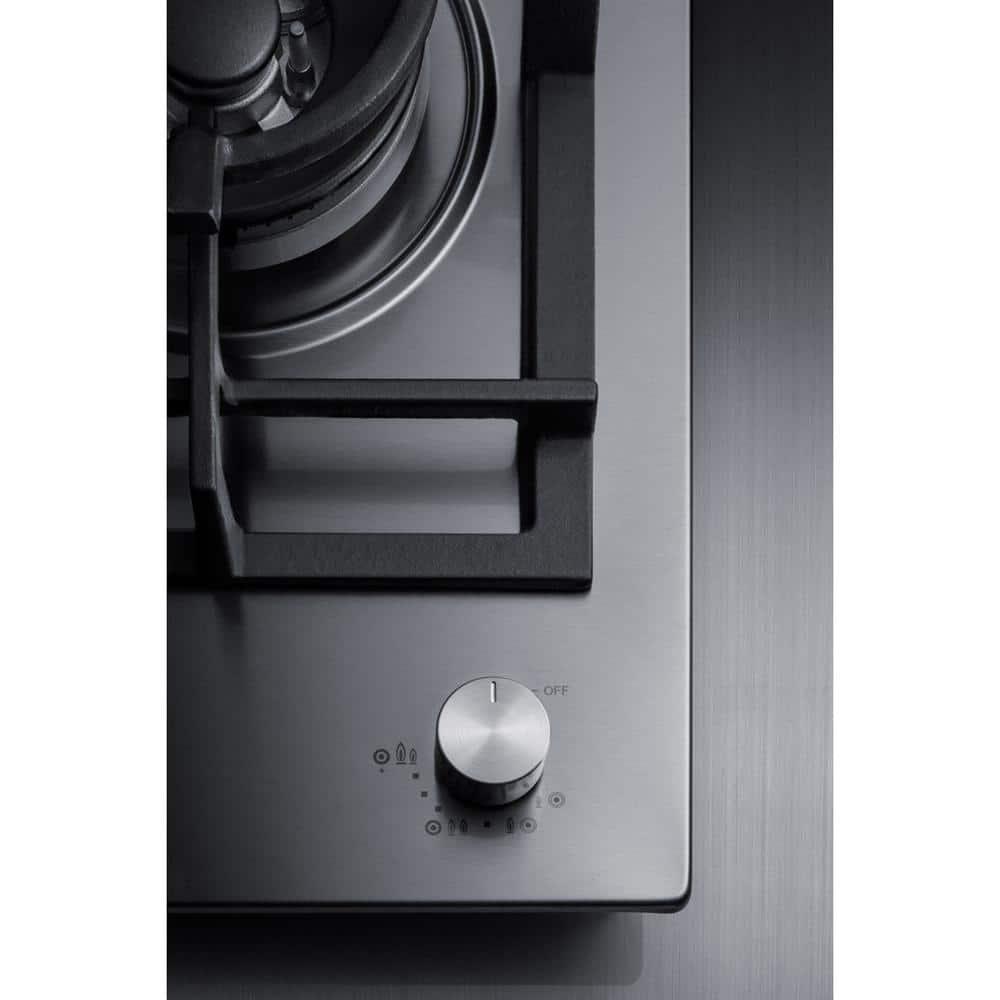 Summit Appliance 12 in Gas Cooktop in Stainless Steel with 1 Burner