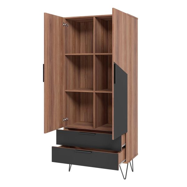 Beekman 67.32 Tall Cabinet in Brown and Black