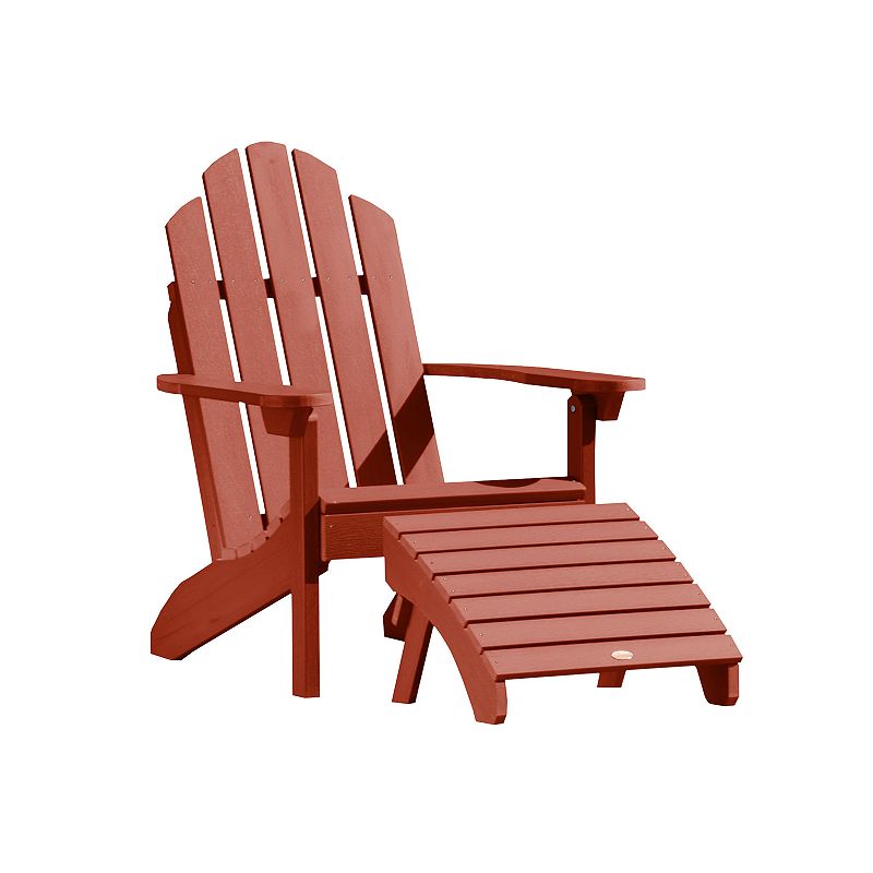 highwood Classic Westport Adirondack Chair with Ottoman