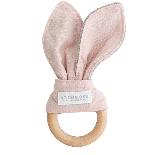 Bailey Bunny Ear Teether - Pink