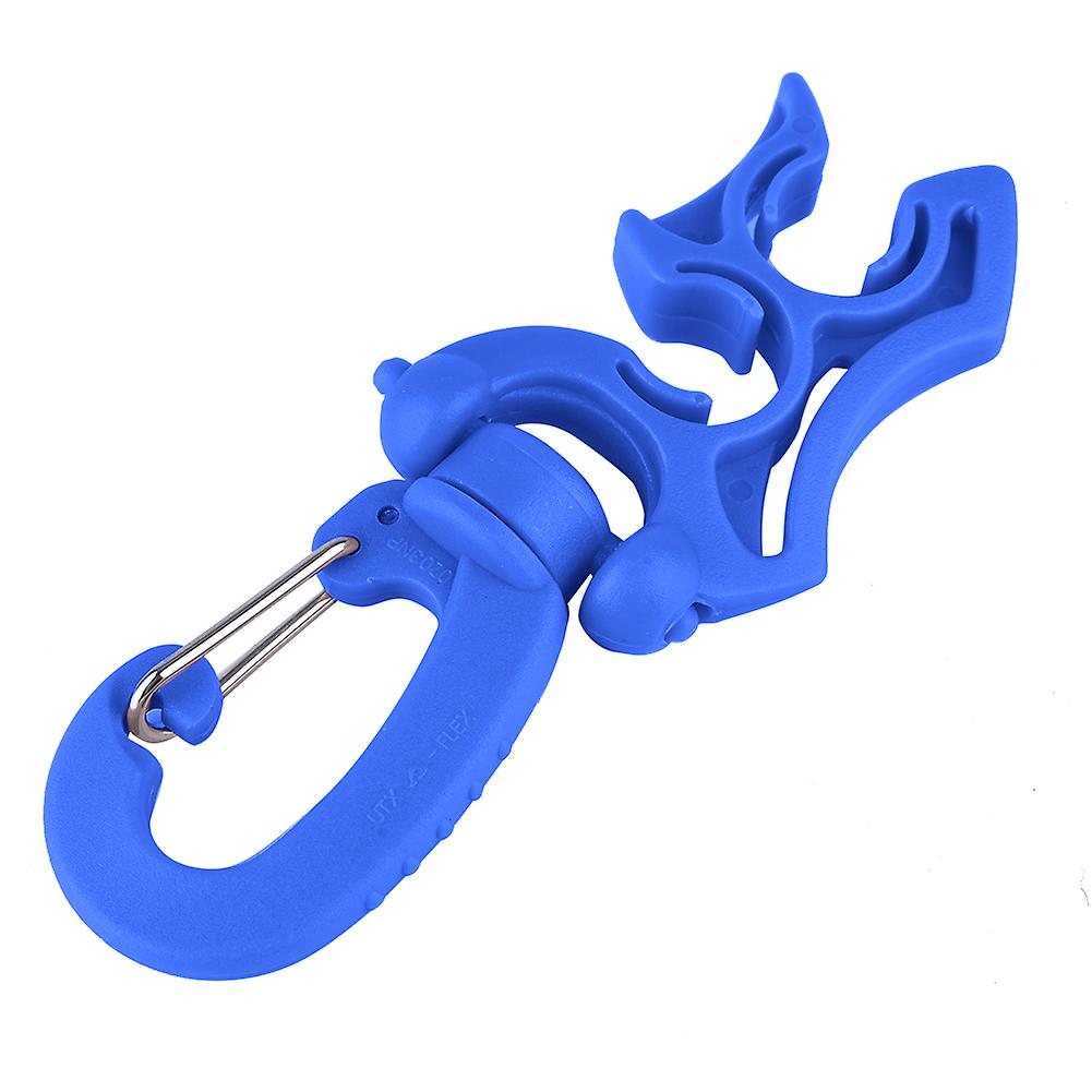 Scuba Diving Double Bcd Hose Holder Clip Regulator Retainer Buckle Hook For Snorkeling (blue)