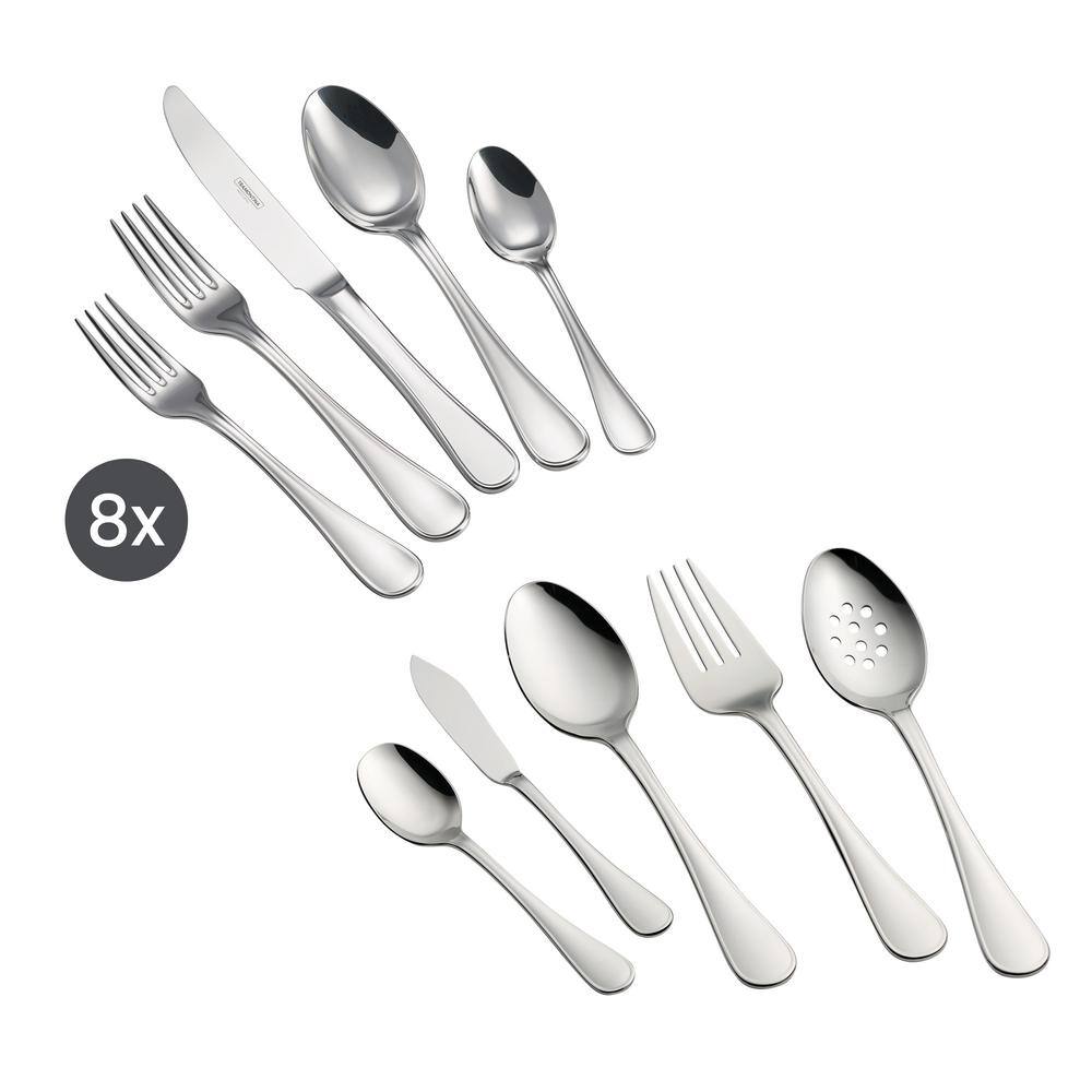 Tramontina Firenze 45-Piece 1810 Stainless Steel Flatware (Set Service for 8) 80315002DS