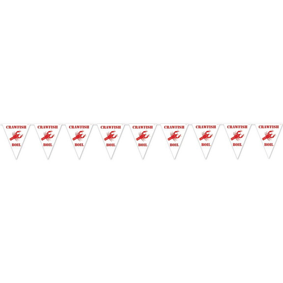 Beistle 54435 Crawfish Boil Pennant Banner  all we...