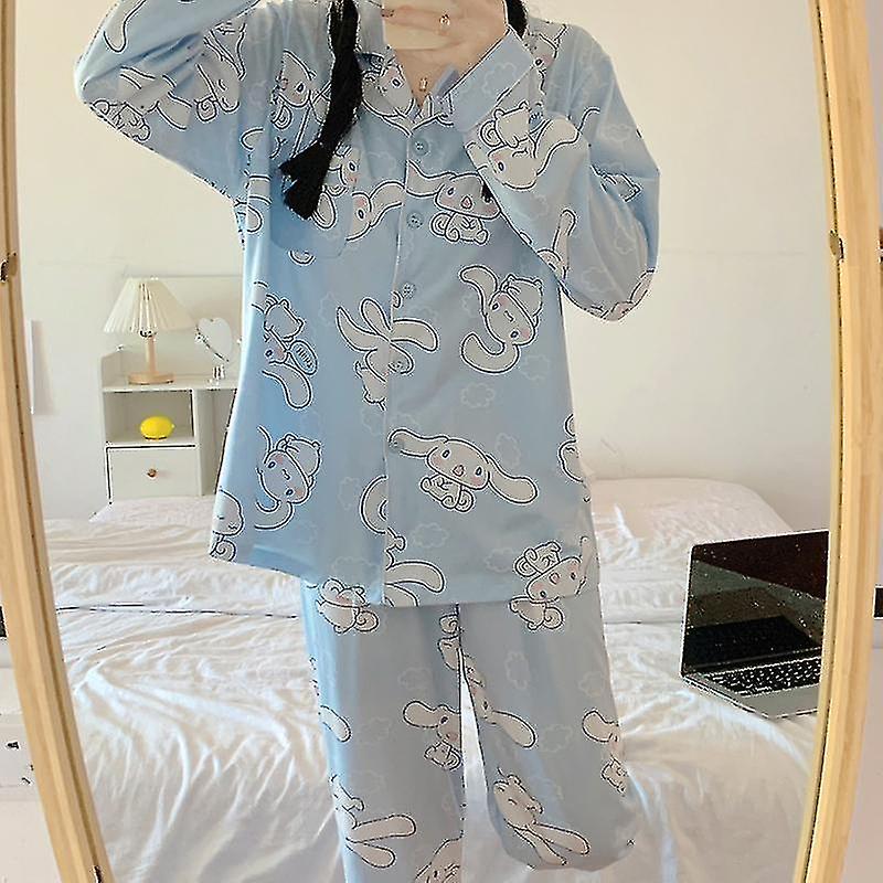 Sanrios Kawaii Pajamas Cinnamoroll Cute Student Dormitory Home Clothes Girlfriend