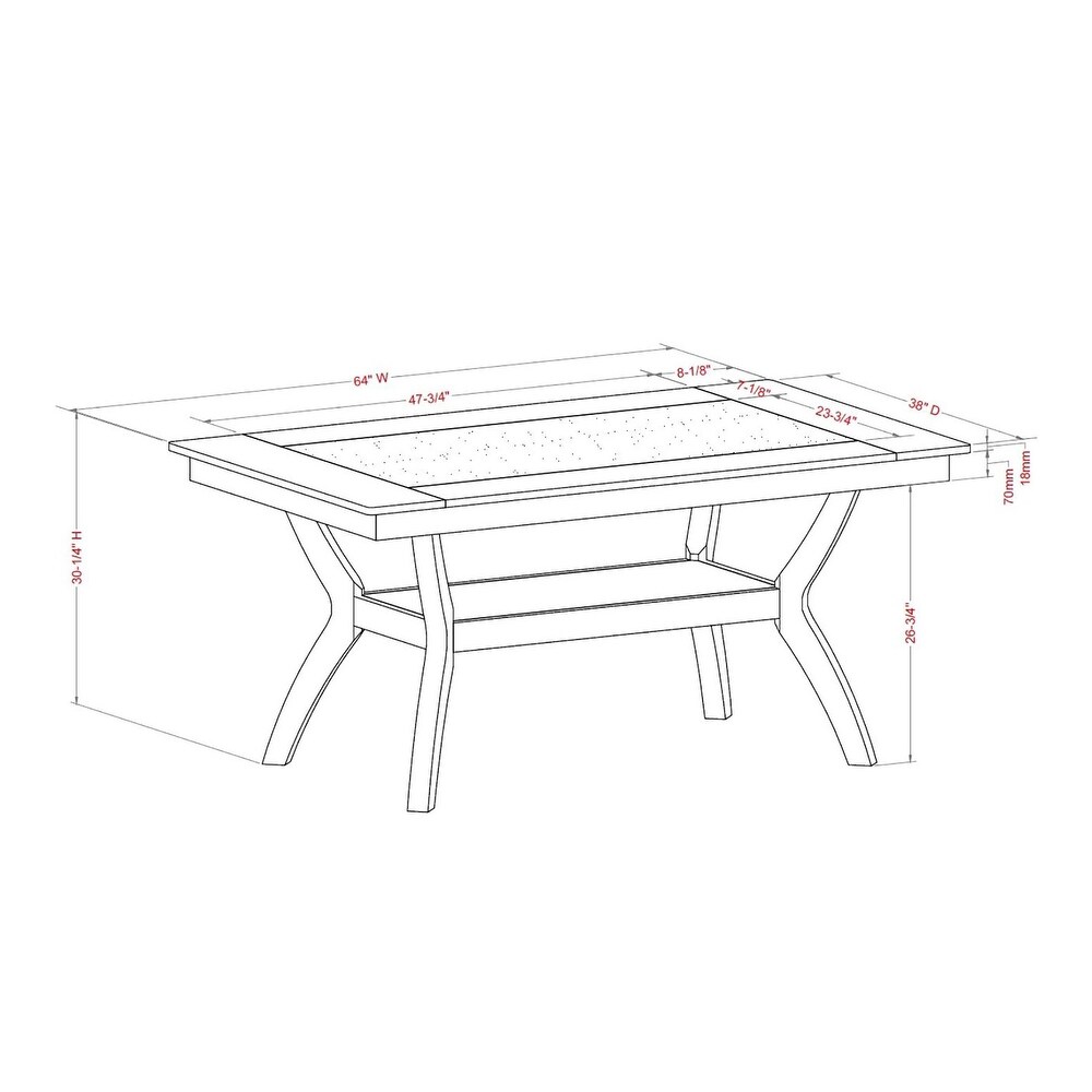 Dionne Contemporary Wood 7 Piece Counter Height Dining Set by Furniture of America