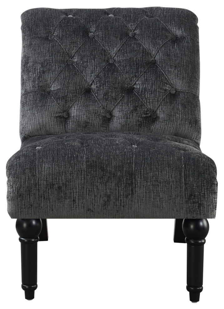 Joseph Armless Accent Chair   Traditional   Armchairs And Accent Chairs   by Lorino Home  Houzz