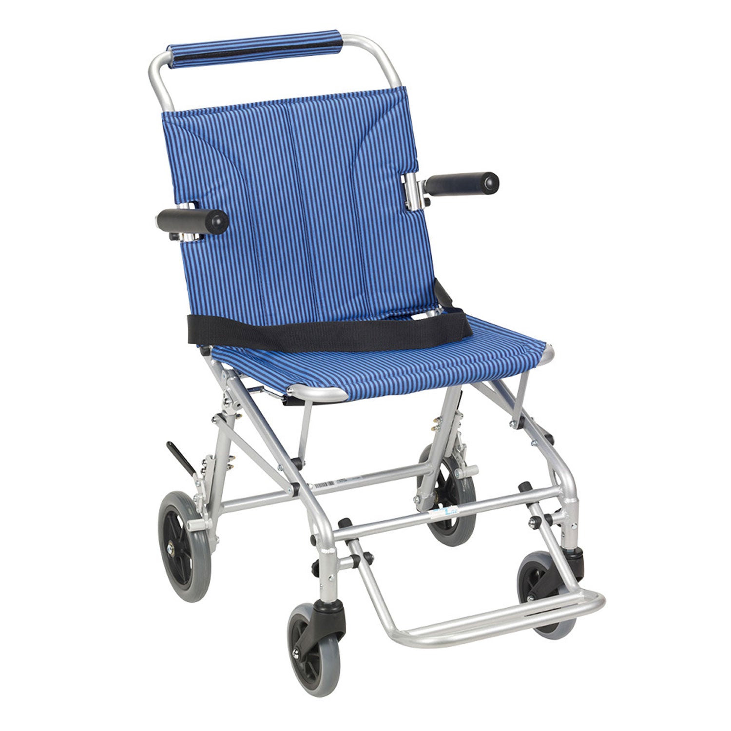 Drive Medical SL18 Super Light Foldable Wheeled Transport Chair with Carry Bag