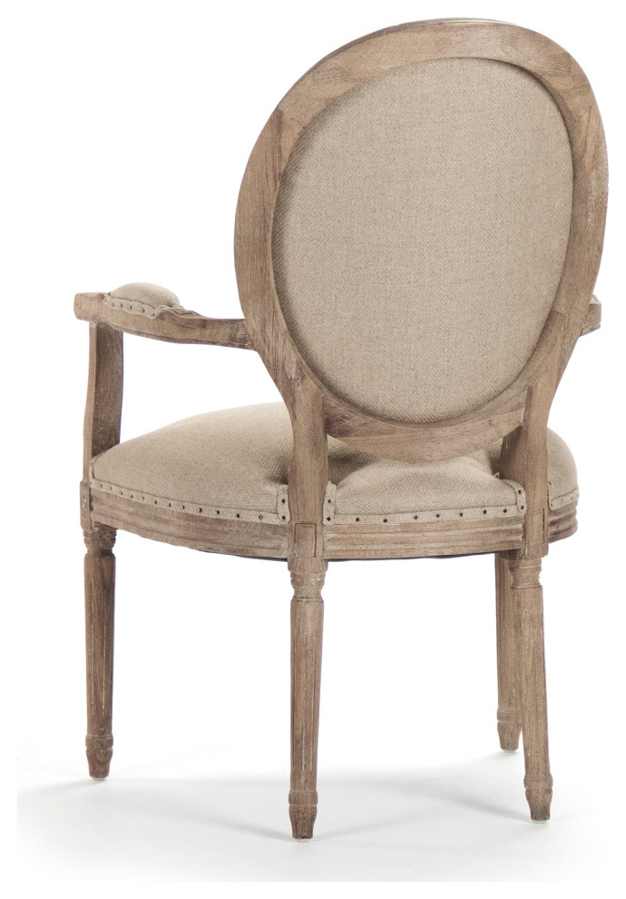 Medallion Arm Chair   French Country   Armchairs And Accent Chairs   by Hudson Home Decor  Houzz