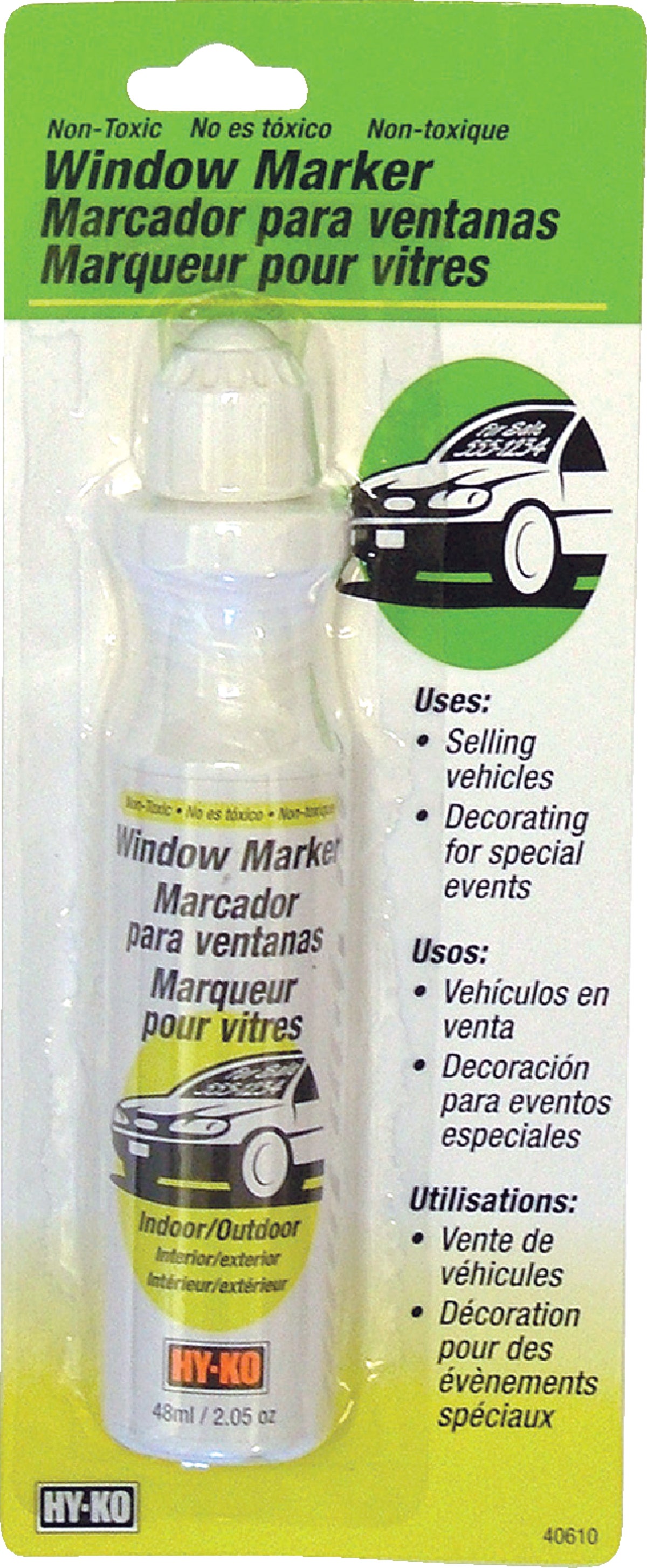 Midwest Fastener Hy-Ko Window Paint Marker White