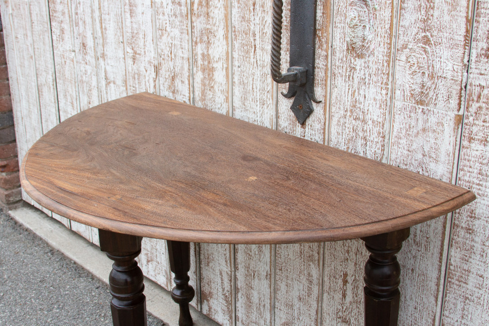 Early 19th Century Colonial Ceylon Demilune Table   Traditional   Console Tables   by De cor  Houzz