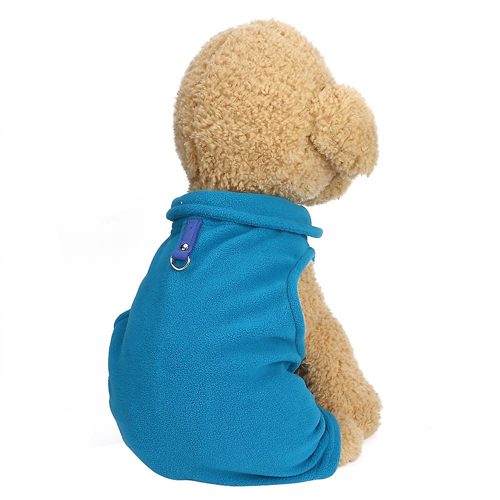 Pet Dog Fleece Clothes Cat Soft Costume Keep Warm For Winter Easily Wear On And Take Offl