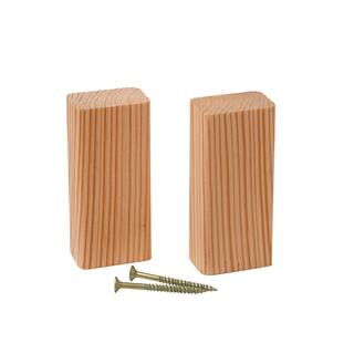 Western Red Cedar Railing Support Wood Block (2-Pack) 500172