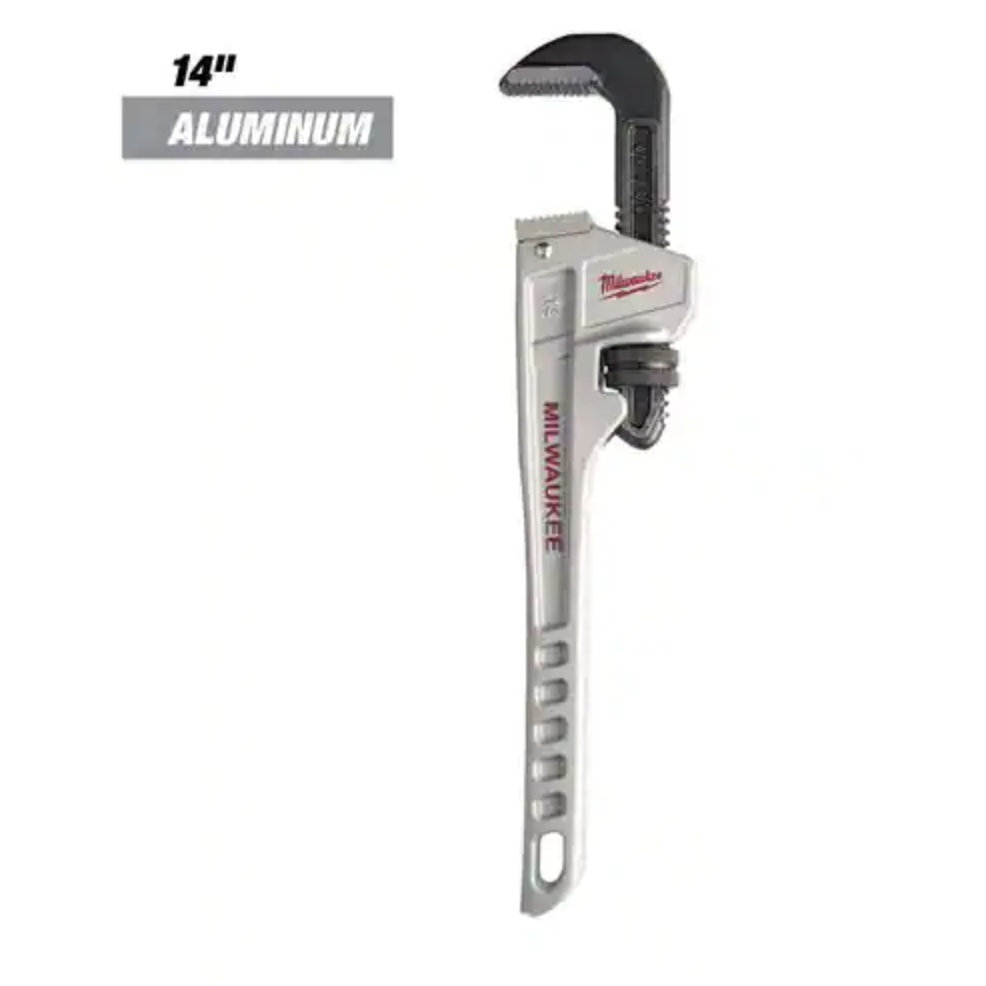 Milwaukee 14 in. and 24 in. Aluminum Pipe Wrench Set (2-Tool)