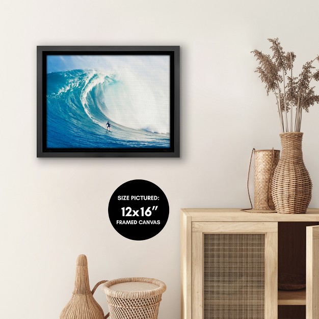 Americanflat Wild Surf By Gal Design Floating Canvas Frame Modern Wall Art Decor