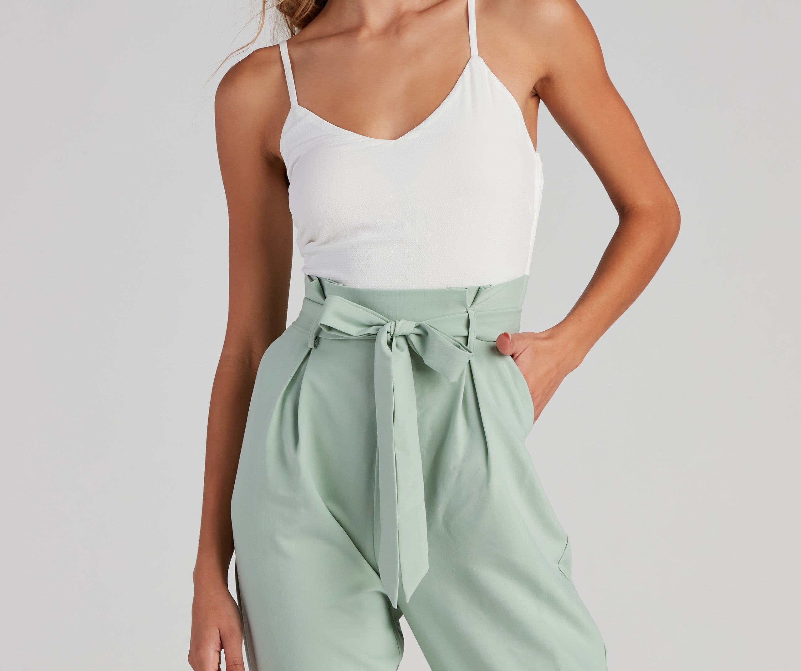 She's So Chic Tie-Waist Jumpsuit