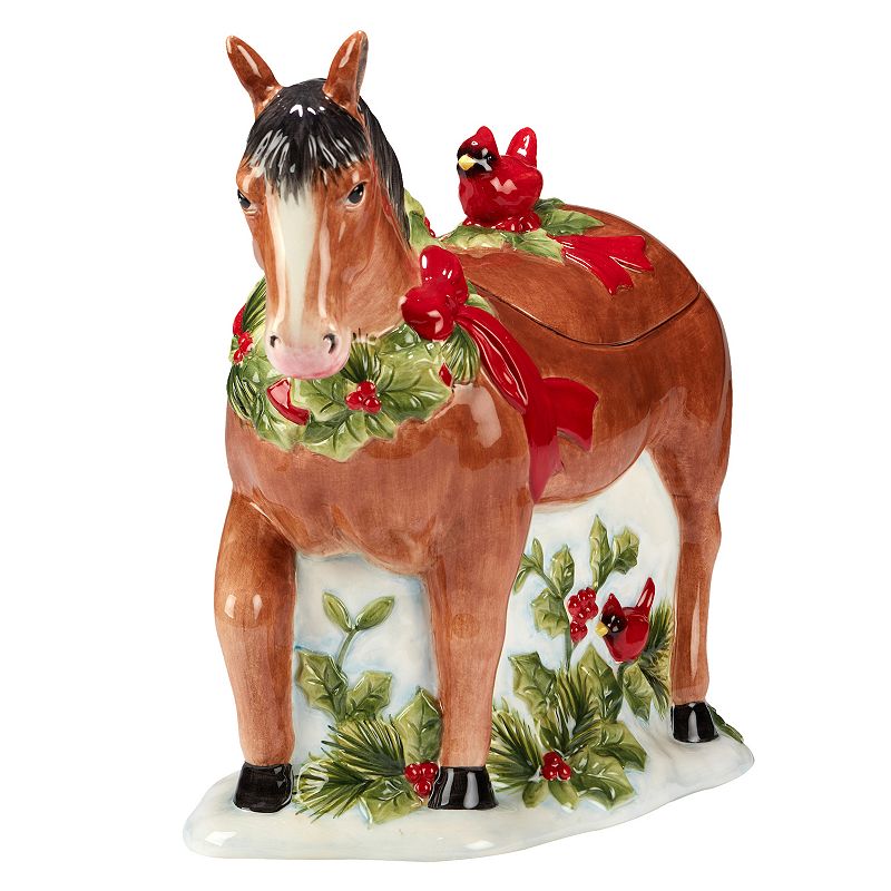 Certified International Homestead Christmas Cookie Jar