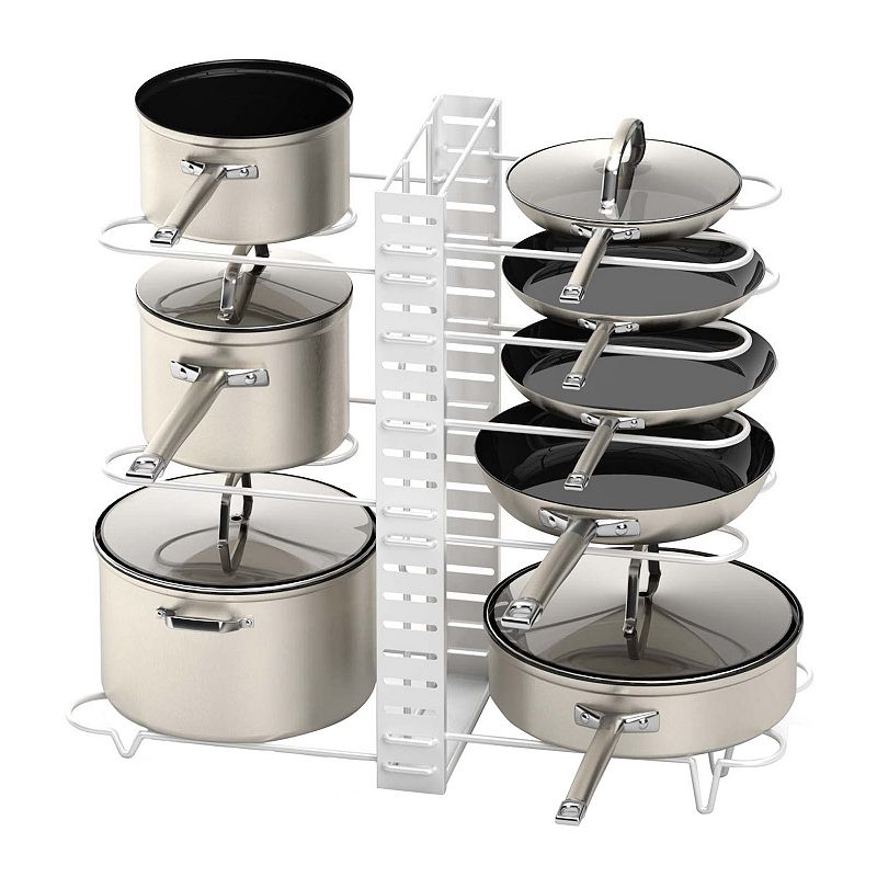 Pot Rack Organizer for Kitchen Cabinet and Pantry