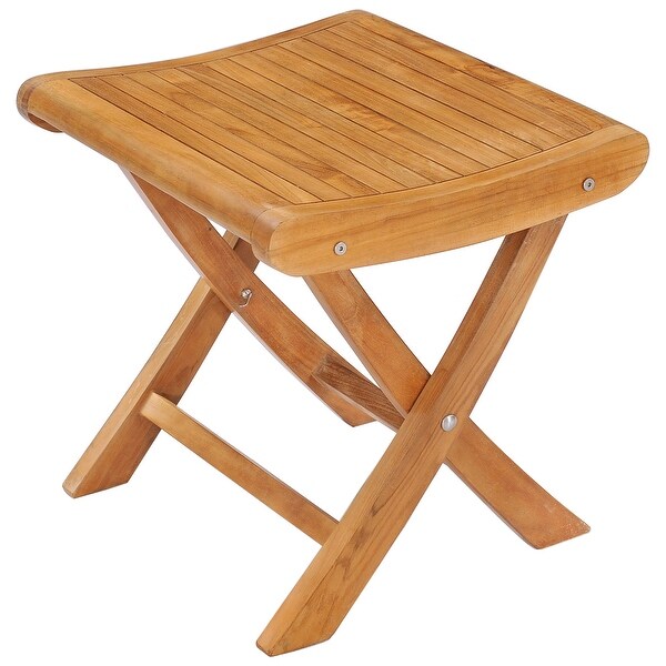 Chic Teak Italy Teak Wood Outdoor Footstool / Side Table，made from AGrade Teak Wood