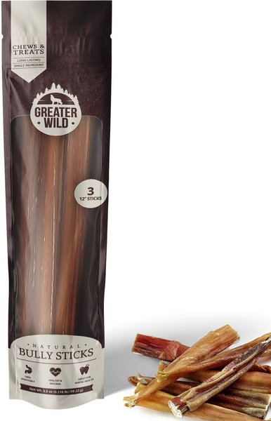 Greater Wild Split 12-in Bully Sticks Dog Treats