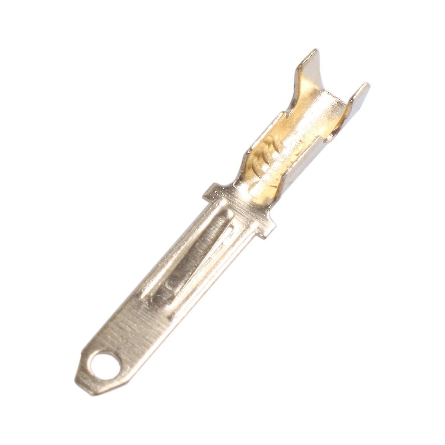 Male Spade Crimp Terminals Wiring Connectors， 2.8 Mm， Gold Tone， 10 Piece