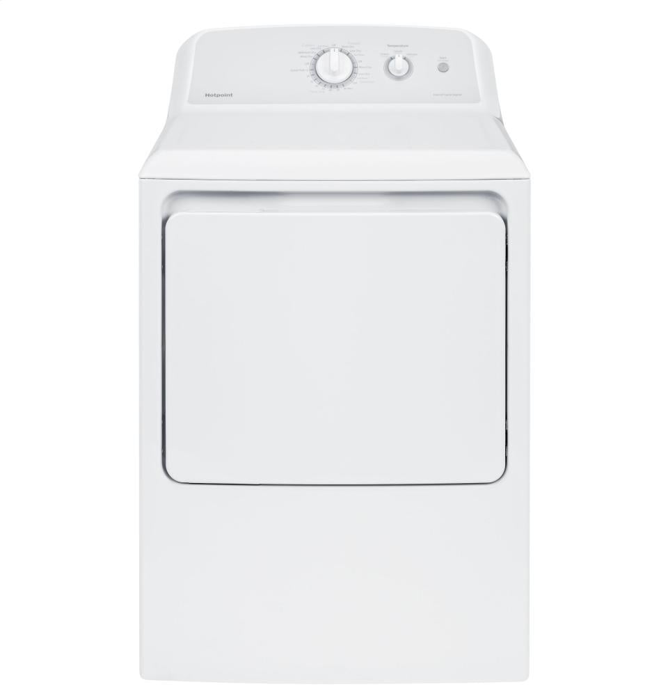 Hotpoint HTX24EASKWS Hotpoint® 6.2 Cu. Ft. Capacity Aluminized Alloy Electric Dryer