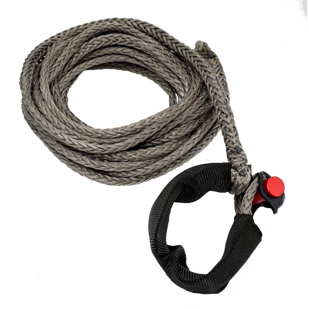 LockJaw 516 in. x 25 ft. Synthetic Winch Line Extension with Integrated Shackle 21-0313025