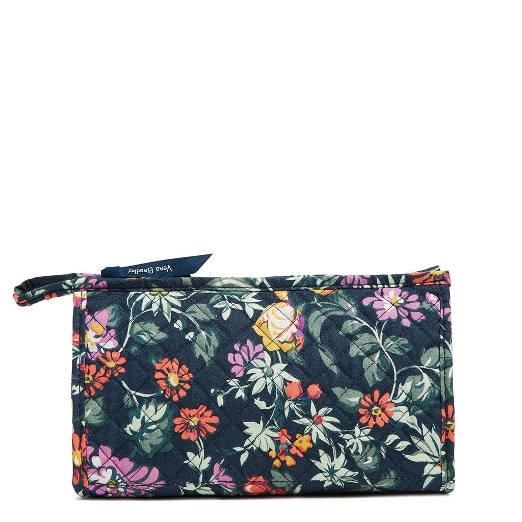 Vera Bradley  Trapeze Cosmetic Bag in Fresh-Cut Floral Green