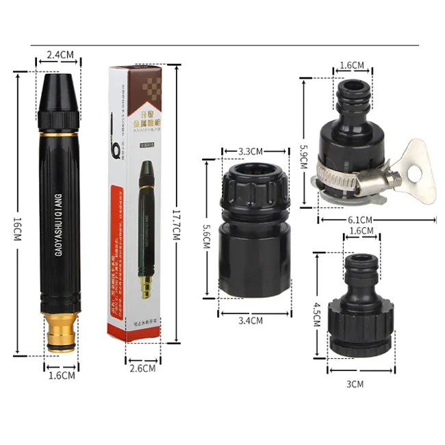 10m 30 M Reinforced Flexible Water Supply Wash Hose PVC Garden Water Hose Set Kit