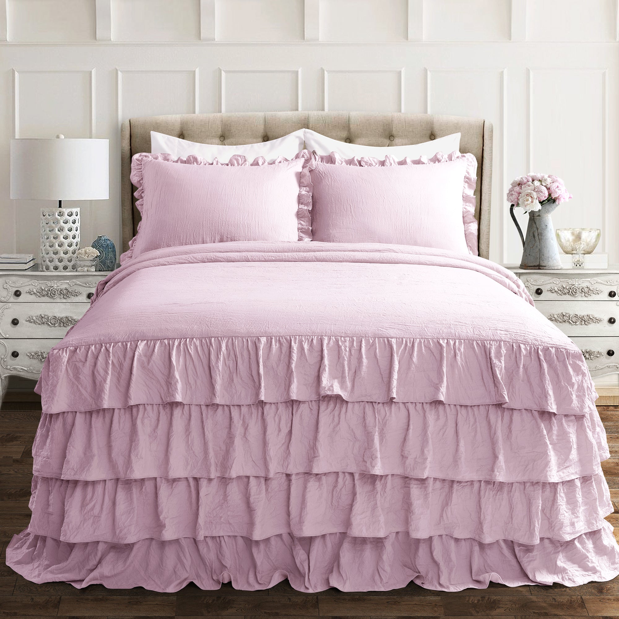 Allison Ruffle Skirt Bedspread Set