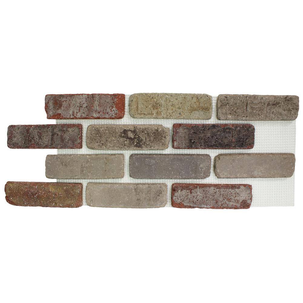 Old Mill Brick 28 in. x 10.5 in. x 0.5 in. Brickwebb Cobblestone Thin Brick Sheets (Box of 5-Sheets) BW-370014CS