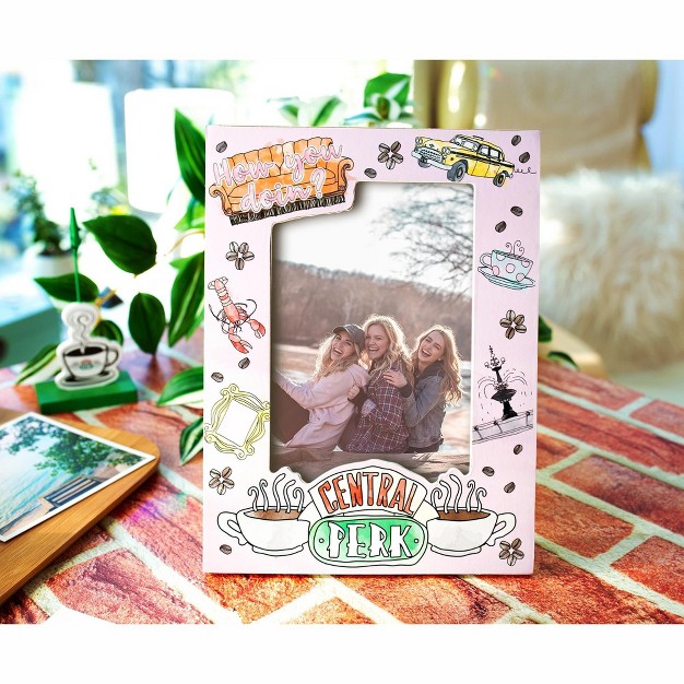 Silver Buffalo Friends Central Perk Die cut Photo Frame 4 X 6 Inches