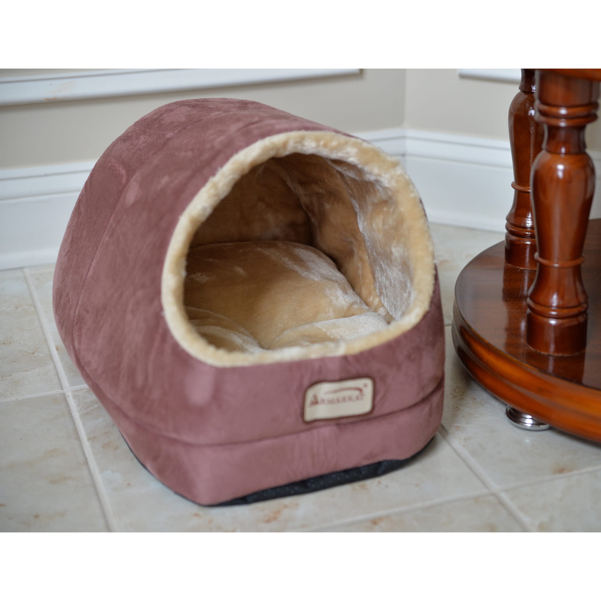 Armarkat Cave Cat Bed in Indian Red， 18