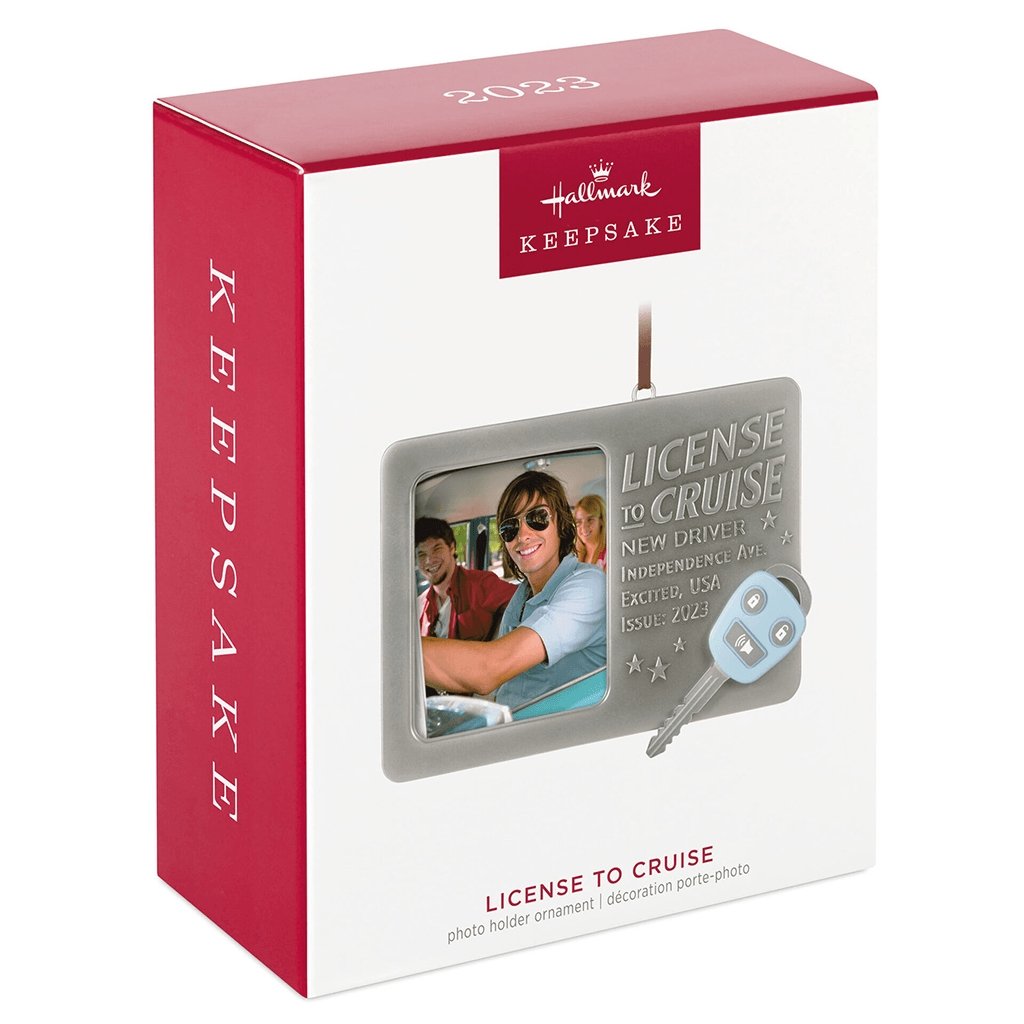 Hallmark  License to Cruise 2023 Metal Photo Frame Ornament (181)